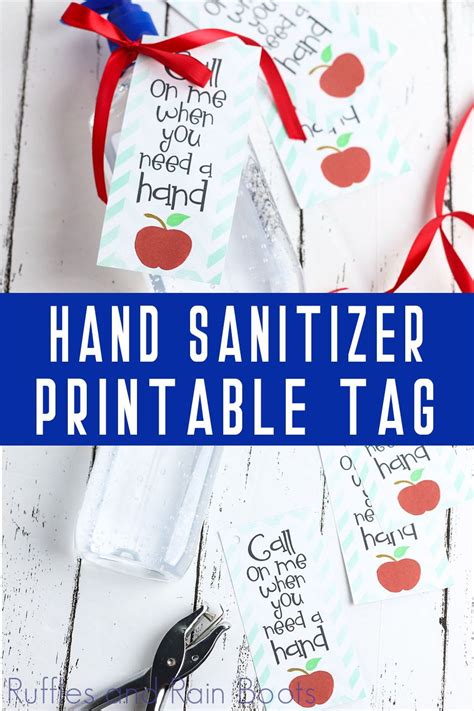 Free Printable Hand Sanitizer Teacher Appreciation
